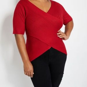 V-Neck or Scoop Neck Reversible Sweater